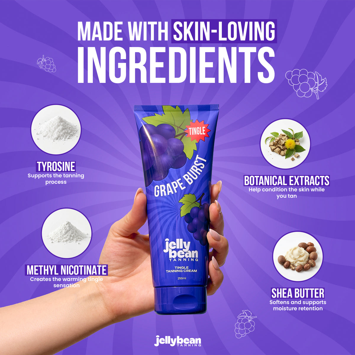 Tingle Tanning Cream - Grape